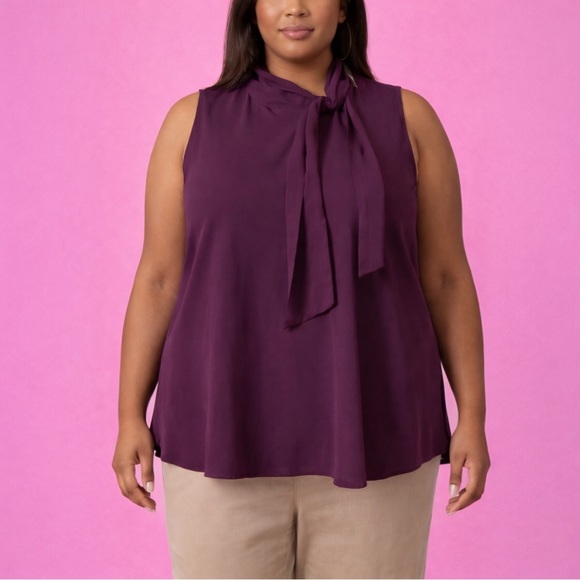 Torrid Purple Blouse Set 2pcs - Picture 2 of 4
